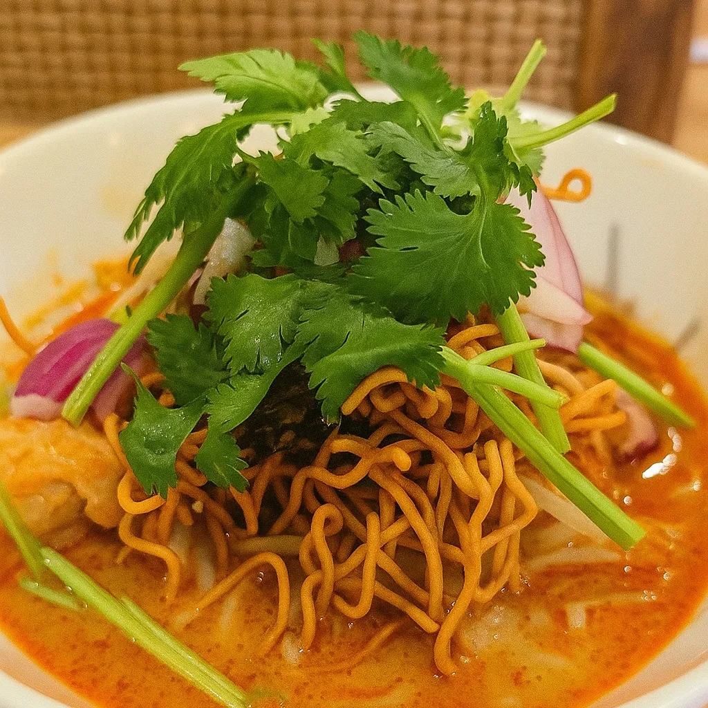 【土曜日はカオソイの日！当店自慢のイエローカレーラーメン！】